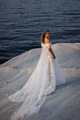 Milla Nova Elodie with lacing and underskirt #3 Ivory thumbnail