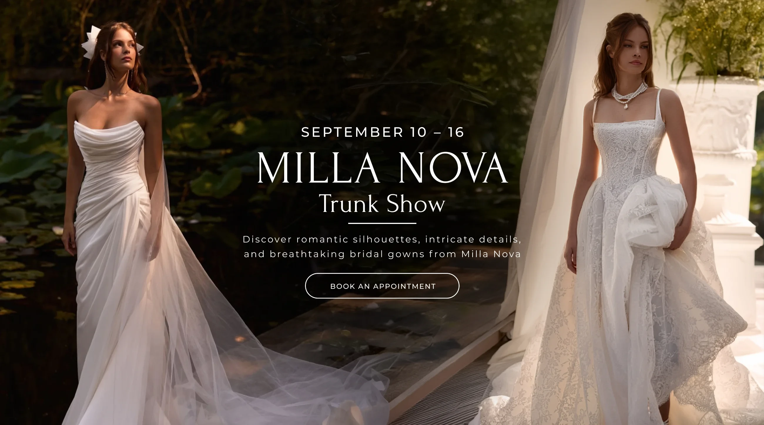Milla Nova Trunk Show Banner